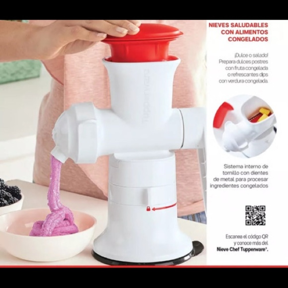 Molino para nieve 🍨 natural marca Tupperware